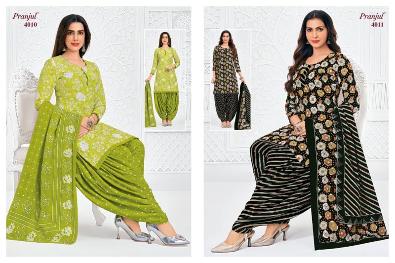 Priyanshi Vol 40 By Pranjul Printed Cotton Dress Material